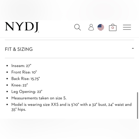 NYDJ Teresa Wide Leg Pants- Size 2 - Color is Feather - Excellent Condition - Picture 9 of 10